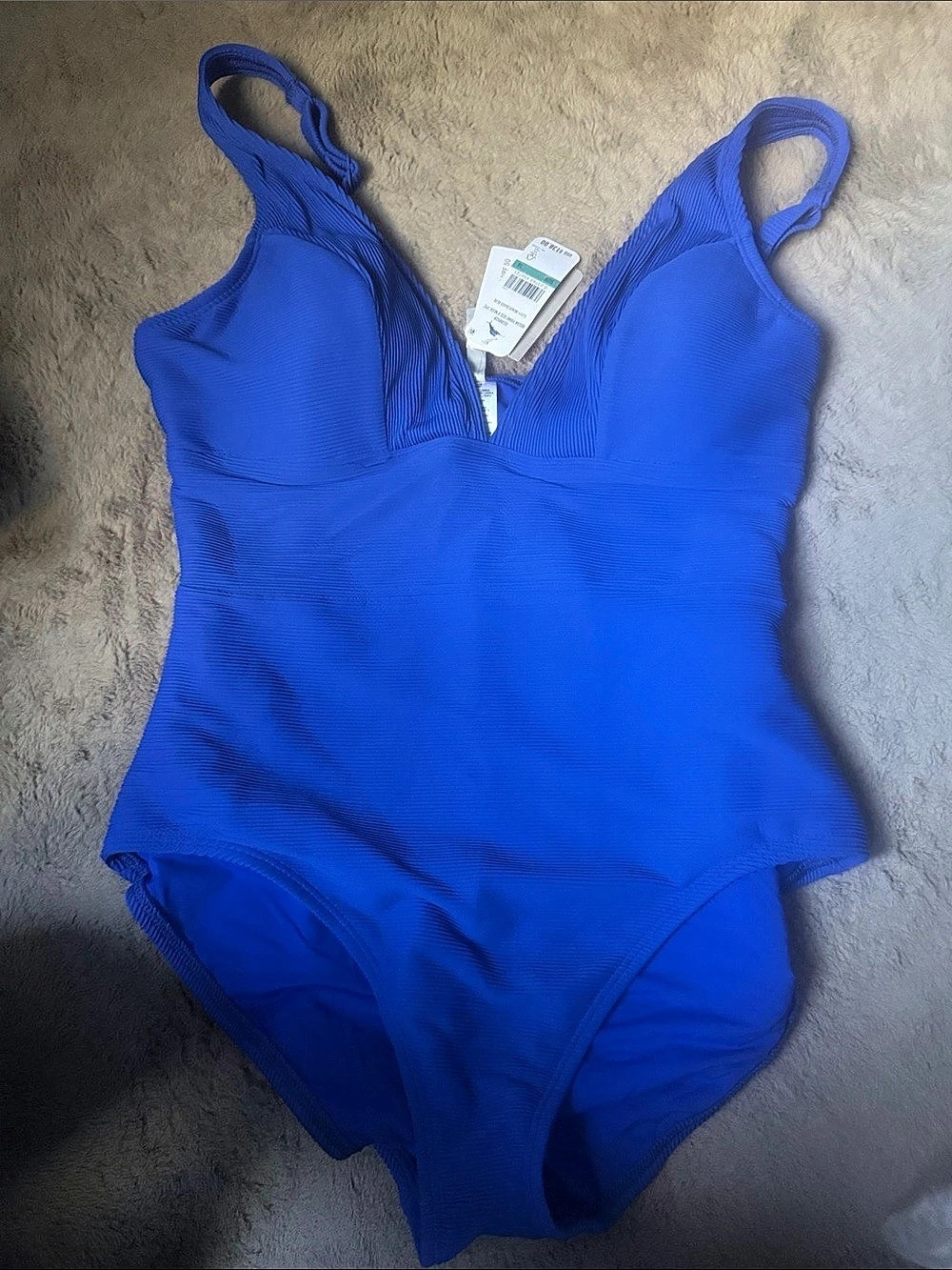Gottex One Piece Swimsuit in Blue Size 16 NWT